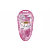 BIC Miss Soleil jednorazové holiče pre dámy, 4 kusy, trojitá čepeľ s aloe vera & vitamínom E klzným pásikom, pohyblivá hlava, sortiment pastelových farieb 8897253