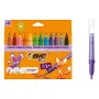 BIC KIDS Comfort Jumbo fixky, rôzne farby, balenie 12 ks, 1,4 mm hrot, umývateľné 517250