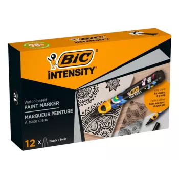 BIC Intensity permanentný marker, guľatý hrot, čierny, 1,5-2,3 mm, 1 kus (5274771)