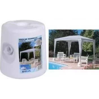 EDA pätka na pavilón, plast, na naplnenie, biela na naplnenie vodou alebo pieskom, - 1 kus (010705 BL)