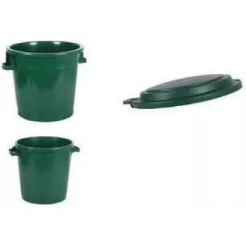 EDA 75 L odpadkový kôš na vonkajšie použitie zelený recyklovaný plast 013011 V.CA VX8