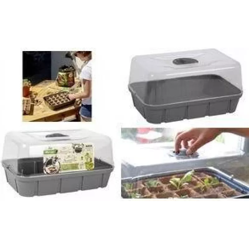 EDA mini skleník veľkosť L antracit 15,7L 560x250x240mm 013933 G.ANT CX
