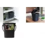 EDA KOMPOST 6L antracit kompostér s vekom a rukoväťou, recyklovaný plast 013119 R G.ANT