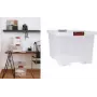 EDA CLiPSTOCK 75L úložná krabica s kolieskami, vekom, soft-touch rukoväťami, čierna/červená 010439
