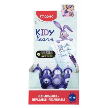 Maped KIDY Learn vymazateľné gélové pero zajac 0,7 mm modré, 12 ks display 229601