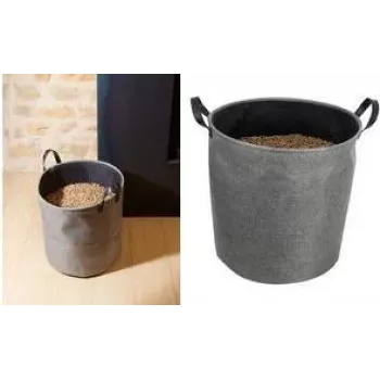 EDA taška na pelety, 60 litrov, tmavosivá, kapacita 30 kg, plsť, skladacia, s rukoväťami 010488 G/NO