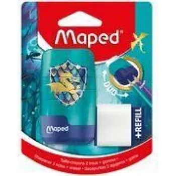 Maped Dragon strúhadlo a guma kombinované - dvojitá nádobka strúhadla s integrovanou gumou, 1 kus (049224)