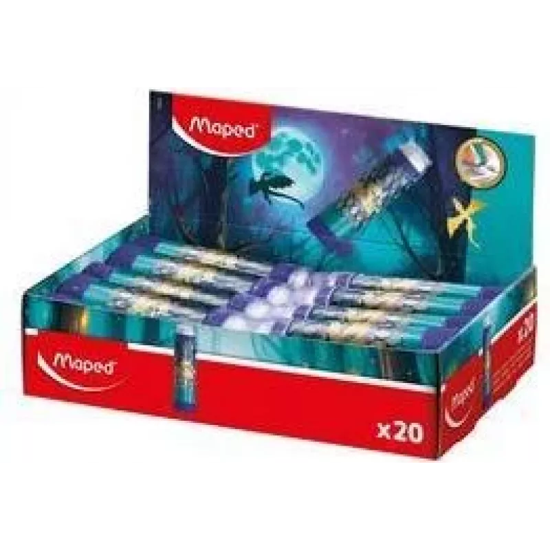 Maped DRAGON plastová guma, formát rúžu, twist-out, 20 ks display 152025