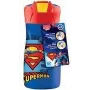 Maped PICNIK Superman fľaša na pitie z nehrdzavejúcej ocele 0,43 l modrá/červená so slamkou 871233