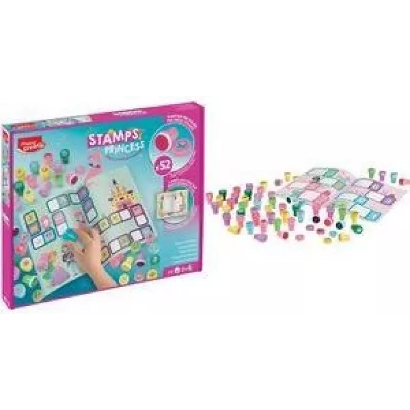 Maped Creativ Princess samofarbiaca pečiatková súprava, 6 pečiatok, plast, kartónová krabica, rôzne farby atramentu 907072