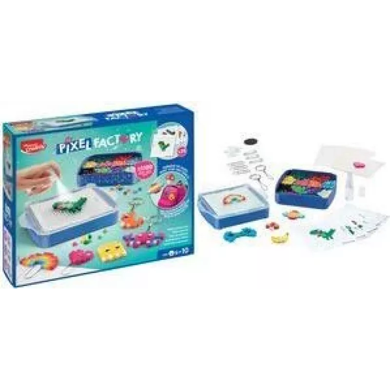 Maped Creativ Pixel Factory výtvarná sada s vodovými perlami - 1100 perál, 50 špeciálnych perál, 25 dizajnov 907700