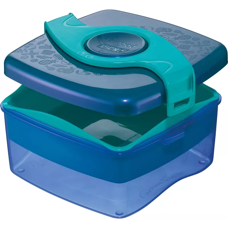 Maped PICNIK ORIGINS obedový box 1,4L aqua s 2 priehradkami, vyberateľnou nádobou a oddeľovačom 870108