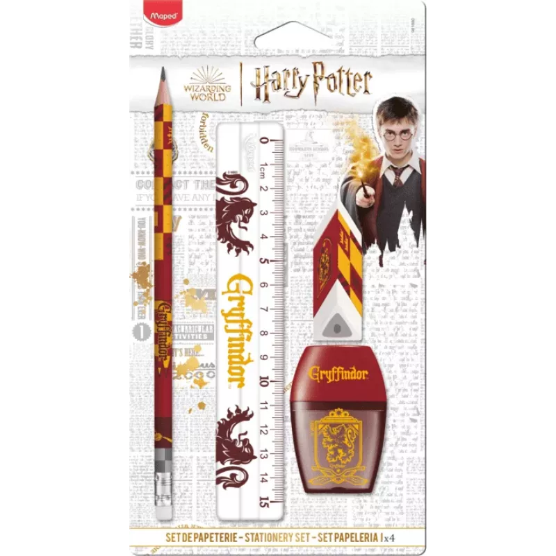 Maped Harry Potter Gryffindor písacia sada, 4 diely, blister (981880)