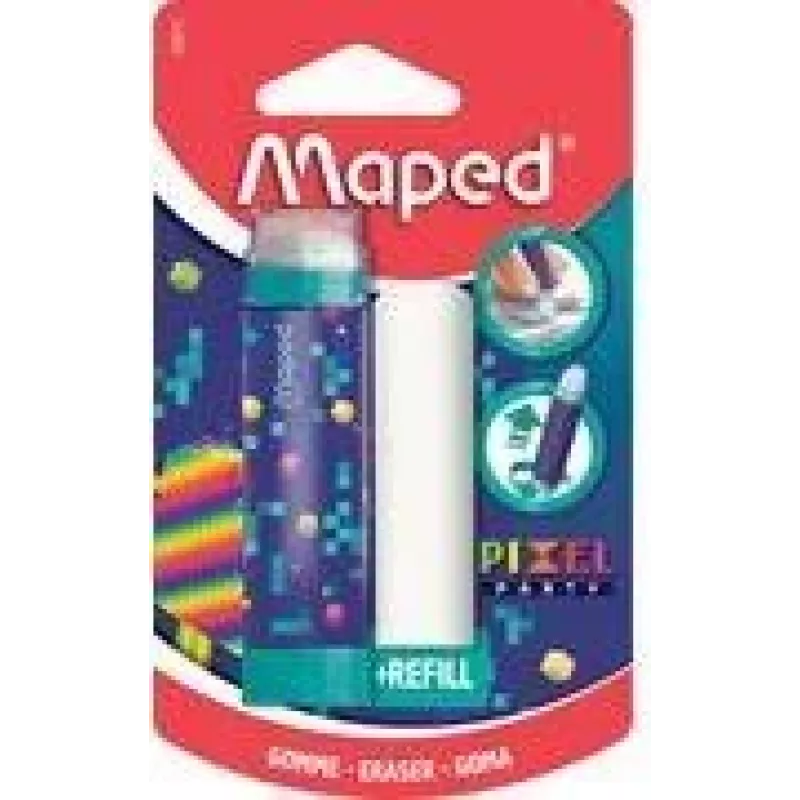 Maped Pixel Party guma s náplňou, v štýle rúžu, blister 152015