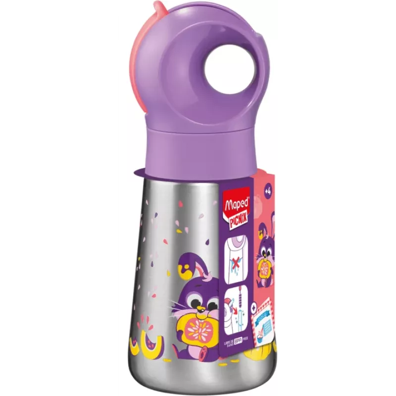 Maped PICNIK termofľaša zajac 350 ml nerez s slamkou 873002