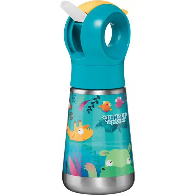 Maped PICNIK termofľaša Jungle Fever 350 ml nerez tyrkysová so slamkou