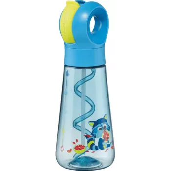 Maped PICNIK Raccoon fľaša na pitie 0,5 L modrá so slamkou 873101
