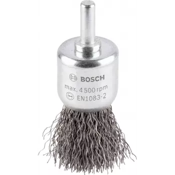 Bosch 1 609 200 269 drôtená kefka na stopke, zvlnená oceľ, 25 mm, stopka 6 mm