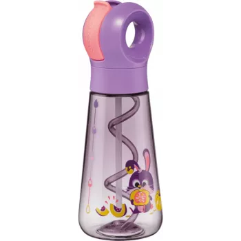 Maped PICNIK Rabbit fľaša na pitie 0,5L fialová so slamkou 873102