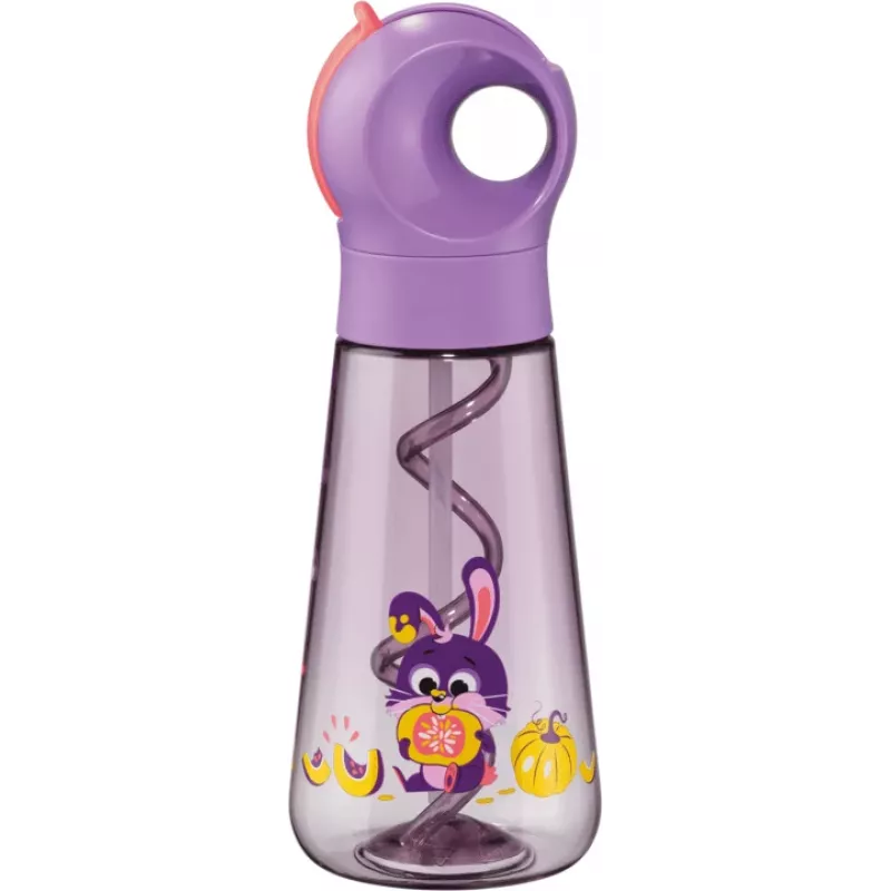 Maped PICNIK Rabbit fľaša na pitie 0,5L fialová so slamkou 873102