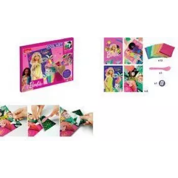 Maped Creativ fóliové umenie Barbie kreatívna sada, 18 dielov, metalická fóliová výtvarná sada pre deti od 7 rokov 907074