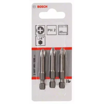 Bosch Professional Extra Hard Phillips PH2 49mm skrutkovacie bity 3-kusové balenie 2607001528