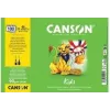 Canson Kids kresliaci papier blok A4 90g/m² biely jemne zrnitý 50 listov pre ceruzku a pastelky C629012000
