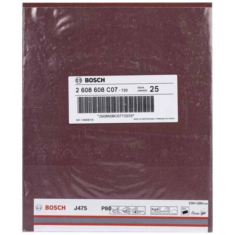 Bosch Best for Metal J475 Brúsny kotúč P80 100 mm x 50 m 2608608C07