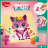 Maped Creativ maľovanie podľa čísel sada mačka a zajac – 2 predtlačené tabule, akrylové farby, štetce, od 7 rokov 907083