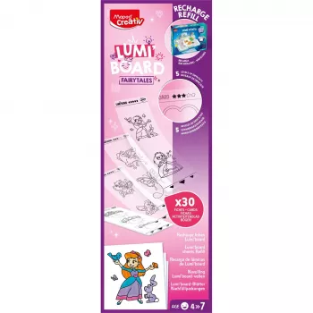 Maped Creativ Princess náhradná náplň pre LED svetelné stoly LUMI BOARD, 20 listov transparentného papiera 907096
