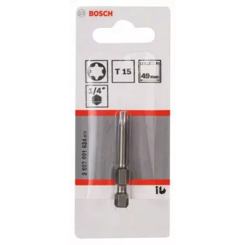 Bosch Torx Bit T15 Extra Hard E 6,3 25 mm (2607001634)