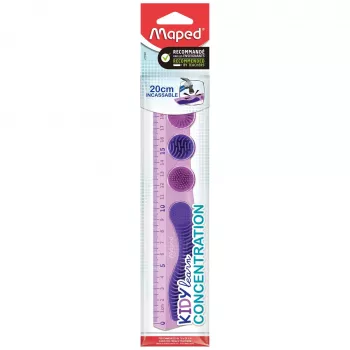 Maped KIDY learn CONCENTRATION flexibilné pravítko 200 mm fialové PET 277901