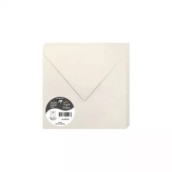 Clairefontaine Pollen Natura obálka z recyklovaného papiera, štvorcová, 165 x 165 mm, 120 g/m², jednotlivý kus 55019C