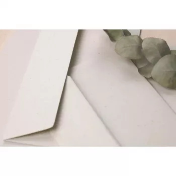 Clairefontaine Pollen Natura obálka z recyklovaného papiera, štvorcová, 165 x 165 mm, 120 g/m², jednotlivý kus 55019C