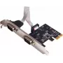 Dexlan 306588 2-port RS232 PCI Express x1 sériová adaptérová karta s low profile krytom