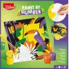Maped Creativ maľovanie podľa čísel sada - papagáj a motýľ, 2 motívy, 10 akrylových farieb, od 7 rokov 907085