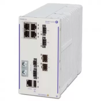 Alcatel-Lucent OmniSwitch 6465-P6 Managed L3 switch so 4x Gigabit PoE+ a 2x SFP, 150W High PoE, montáž na DIN lištu/stenu