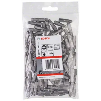 Bosch Pozidriv bit PZ3 25 mm, balenie 100 ks 2607001565