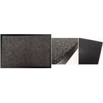 PAPERFLOW multifunkčná rohožka pred dvere, 900 x 600 mm, antracitová, 100 % polyester, savá rohožka, 1 ks 12TMF60X90.11