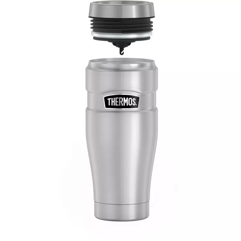 THERMOS STAINLESS KING termohrnček, 0,47 L, Ice Grey, dvojstenná nehrdzavejúca oceľ, vákuová izolácia, rozoberateľný 4002.336.047