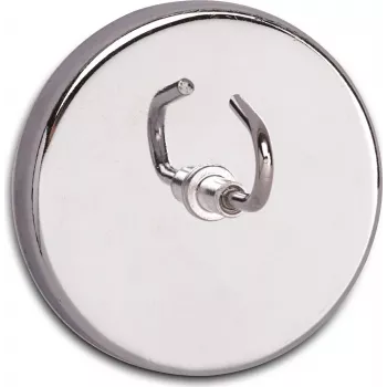 MAUL magnetický hák s veľkým hákom, interiér, nehrdzavejúca oceľ a oceľ, priemer 52 mm, univerzálny hák, na dlaždice a kov 61555-96