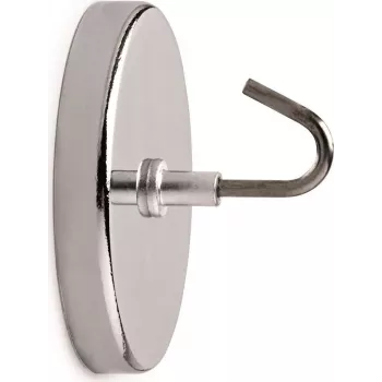 MAUL magnetický hák s veľkým hákom, interiér, nehrdzavejúca oceľ a oceľ, priemer 52 mm, univerzálny hák, na dlaždice a kov 61555-96