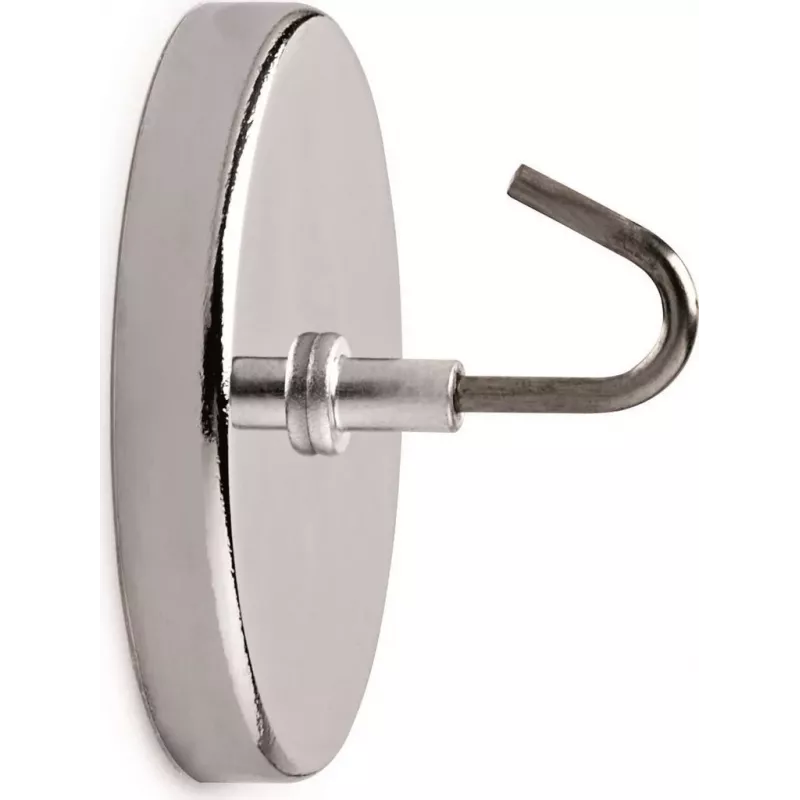 MAUL magnetický hák s veľkým hákom, interiér, nehrdzavejúca oceľ a oceľ, priemer 52 mm, univerzálny hák, na dlaždice a kov 61555-96
