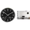 UNILUX WETTY nástenné hodiny 300 mm čierne s teplomerom a vlhkomérom 400140807