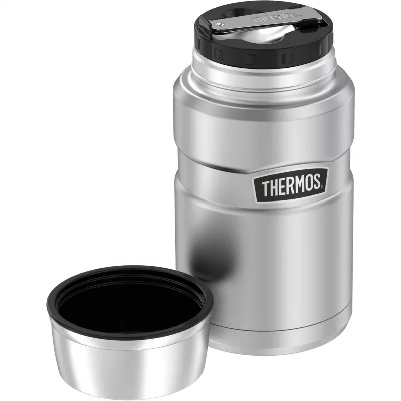 THERMOS STAINLESS KING vákuová termonádoba na potraviny, 0,71 l, matná čierna 4001.233.071