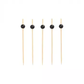 PAPSTAR špízy na finger food Black Pearl, 125 mm, bambus, 200 ks 11300