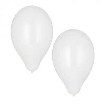 PAPSTAR biele latexové balóny, priemer 250 mm, balenie 100 ks, vhodné na hélium 18956