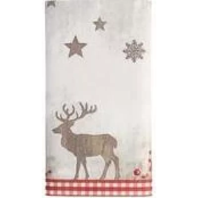 PAPSTAR vianočný obrus X-Mas Deer, látkový, Airlaid, 120 x 180 cm, 1 kus (37225)