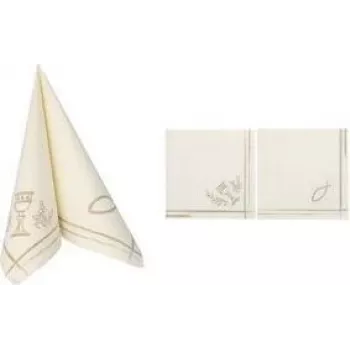 PAPSTAR obrúsky ROYAL Collection Communion / Confirmation, 40 x 40 cm, 1/4 sklad, 3-vrstvové, Premium Tissue, biele, 50 kusov (37042)