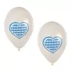 PAPSTAR bavorský modro-biely latexový balón, priemer 250 mm, 1 ks 81949